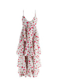 Dodo Bar Or Rose Print Tiered Midi Dress