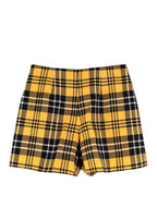 Dior Yellow Check Wool Hotpants