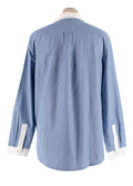 Blue & White Striped Shirt