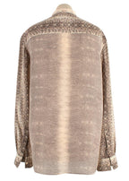 chloe snakeprint silk blouse