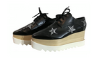 Elyse Star Embroidered Platform Lace Up Shoes