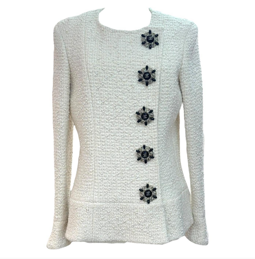 Chanel Cream Metiers D'Art Jacket