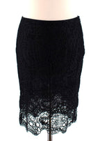 Tom Ford Black Crochet Top & Skirt
