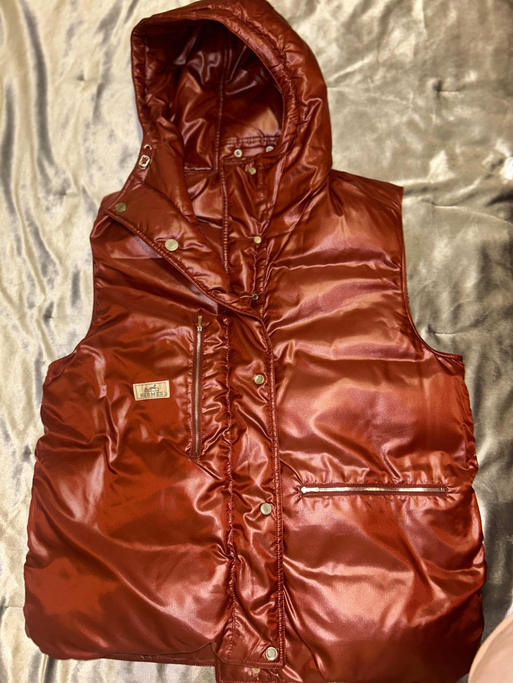 Rouge Basque Reversible Quilted Hooded Gilet