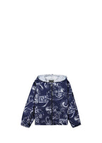 Boys 8-10Y  Windbreaker Jacket with Filigree and Greek Key Pattern
