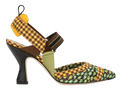Fendi Yellow Colibri Slingbacks