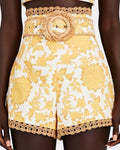 Zimmermann Yellow Postcard Shorts