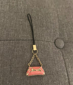 Gucci Pink Enamel Phone Charm