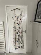 Naie floral satin gown