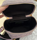 Lilac Denim Vanity Bag