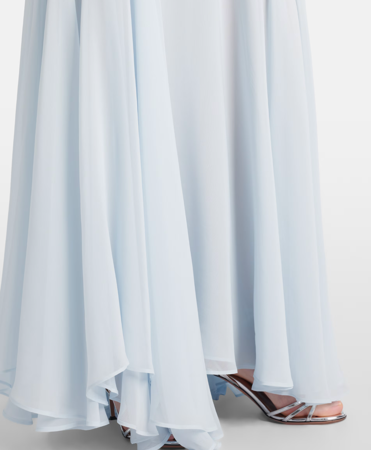 Tove Cordelia Silk Satin And Chiffon Gown