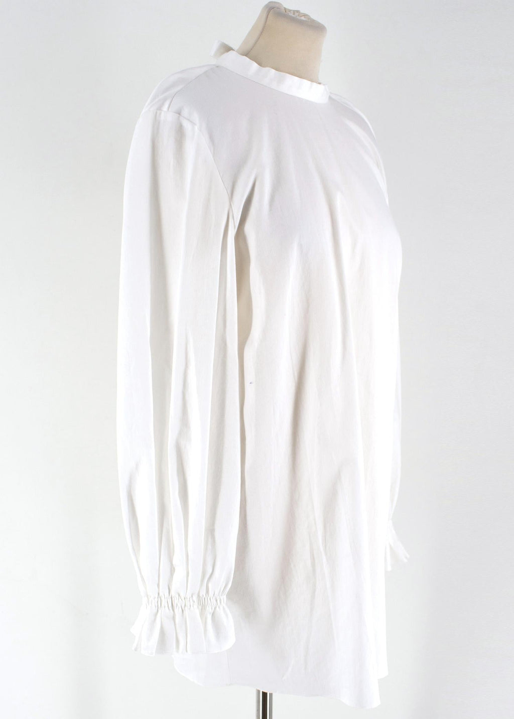Johnathan Cohen White Tie-back Long Sleeved Tunic