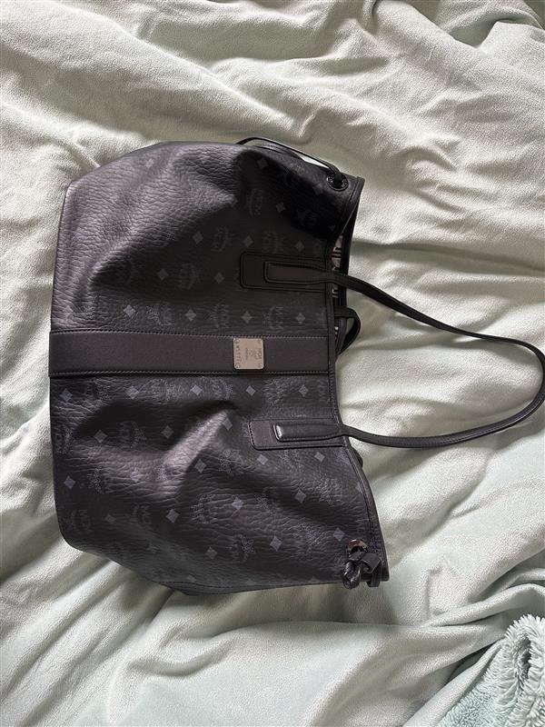 MCM  Black Nappa Leather Tote