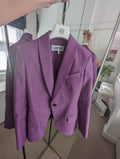 Loewe Purple Wool And Silk Twisted Talo Blazer