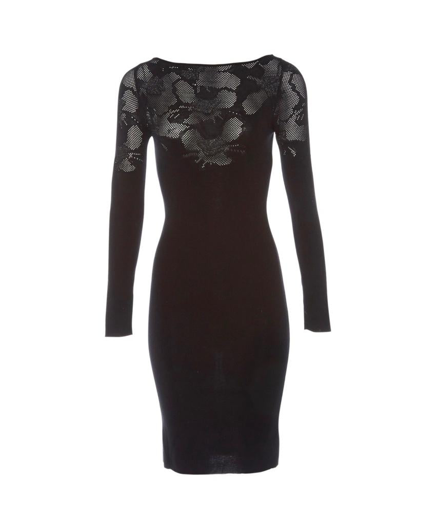 Azzaro Floral Woven Panelled Fitted Dress