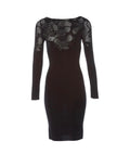 Azzaro Floral Woven Panelled Fitted Dress