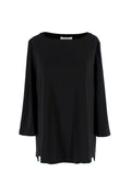 MaxMara Black 3/4 Length Sleeve Top