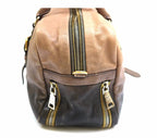 Prada Smoke Ombre Glace Zip Leather Bowler Handbag