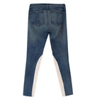 Rag and Bone Blue Skinny Jeans with White Stripe