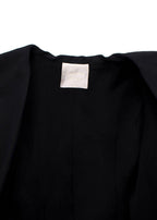 Lanvin Black Linen Blend Belted Jacket