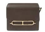 Hermes Mini Roulis in Ebene Barenia Leather with Gold Hardware