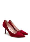 Roger Vivier Red Suede 'I Love Pumps'
