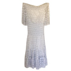 Temperley White Paneled Bardot Dress