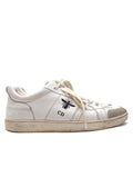 Dior White Suede Toe Cap Leather Bee Trainers