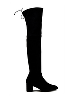 Black Suede OTK Boots