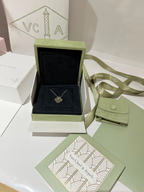 Van Cleef & Arpels Obsidian Diamond Vintage Alhambra Holiday Pendant