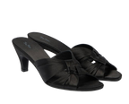 The Row Black Silk Mules