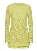 Valentino Flash Green Cordonetto Lace Playsuit