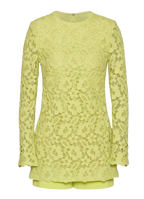 Valentino Flash Green Cordonetto Lace Playsuit