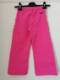 Pink cotton printed trim joggers
