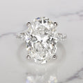 Verde 7ct IGI Certified Lab-grown Oval Cut Diamond Ring