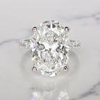 Verde 7ct IGI Certified Lab-grown Oval Cut Diamond Ring