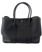 Black Calfskin Garden Party 30 Bag