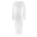 Alice McCall Tattoo Lady White Lace Long Sleeve Dress