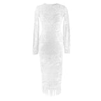 Alice McCall Tattoo Lady White Lace Long Sleeve Dress