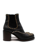 Prada Black Studded Western Boots