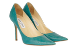 Jimmy Choo Anouk Jade Python Heels