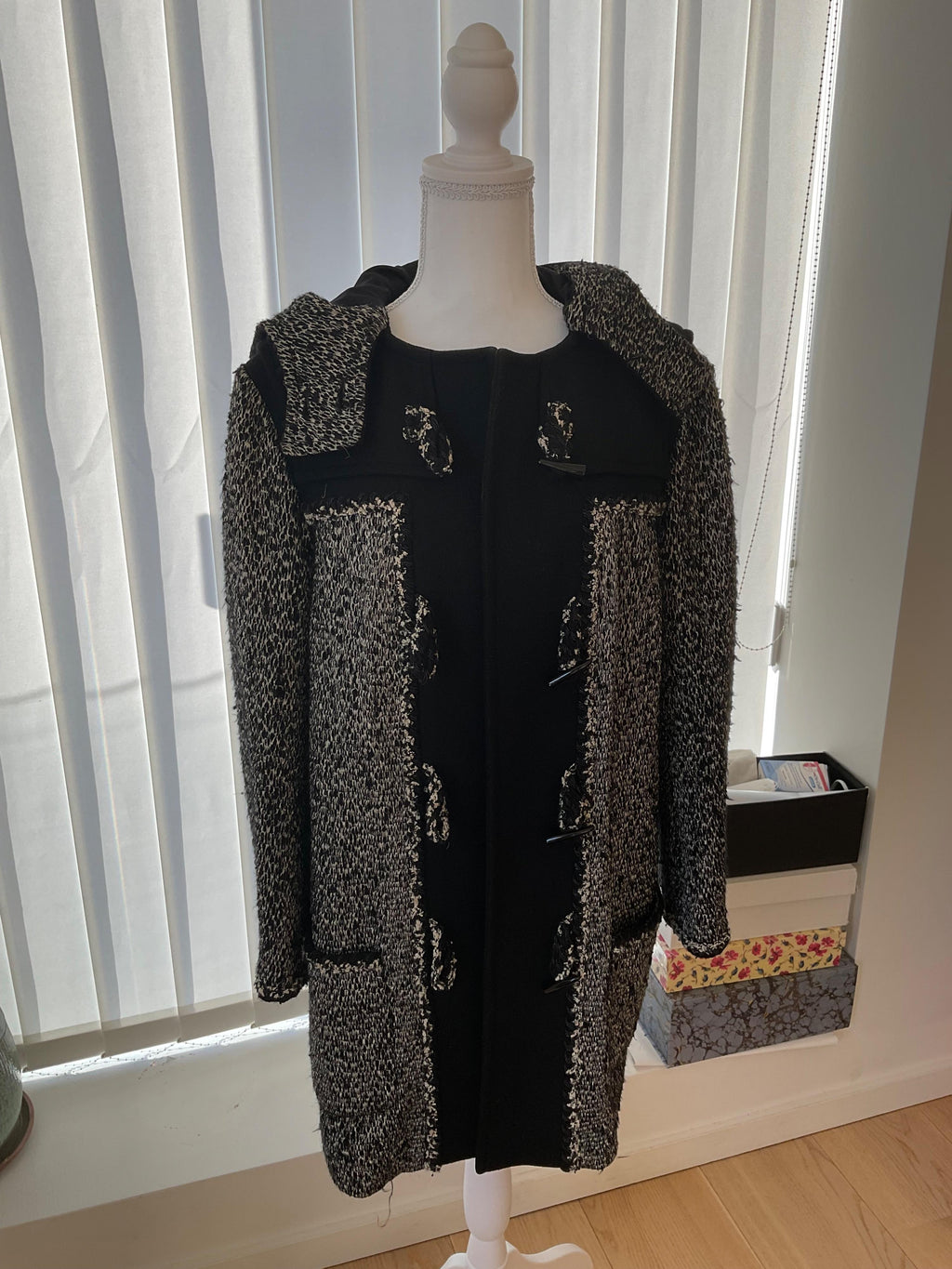 Chanel Tweed Duffle Coat