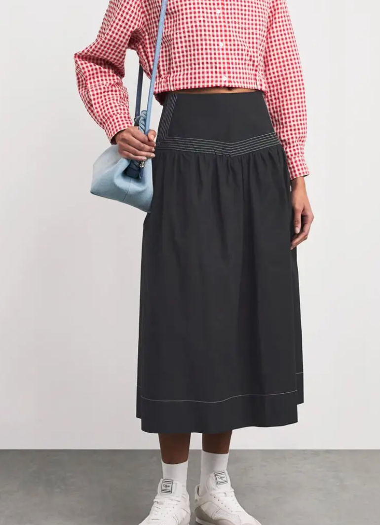 Claudie Pierlot  Flared Midi Skirt