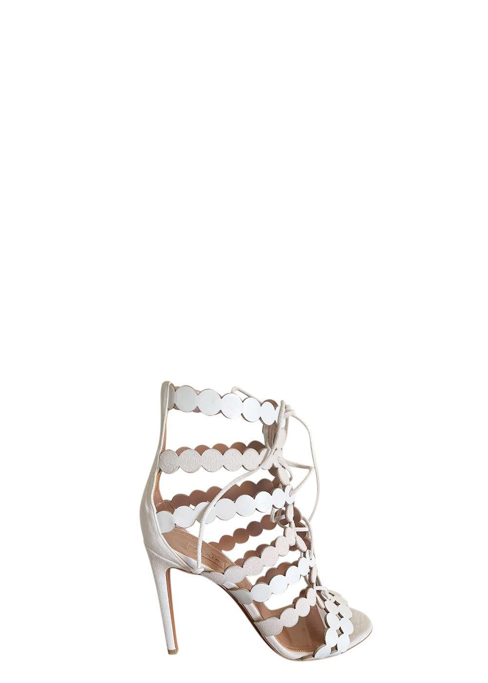 Champagne Lasercut Sandals