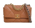 Small Caramel Leather 19 Bag