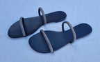 Croisette double-strap Crystal Sandals