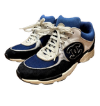 Chanel Blue CC Trainers
