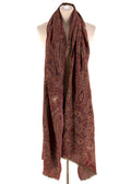 Bespoke embellished tapestry-jacquard scarf