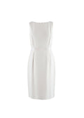 Cream Sleeveless Midi Dress