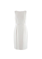 Cream Sleeveless Midi Dress